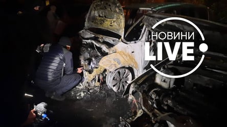 Ночью в Киеве дотла сгорели две машины. Фото - 285x160