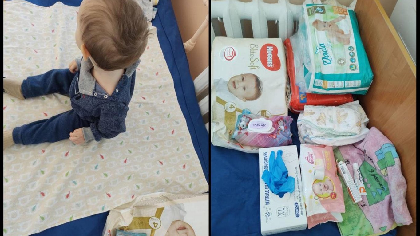В Запорожье пациенты больницы ухаживают за годовалым сиротой