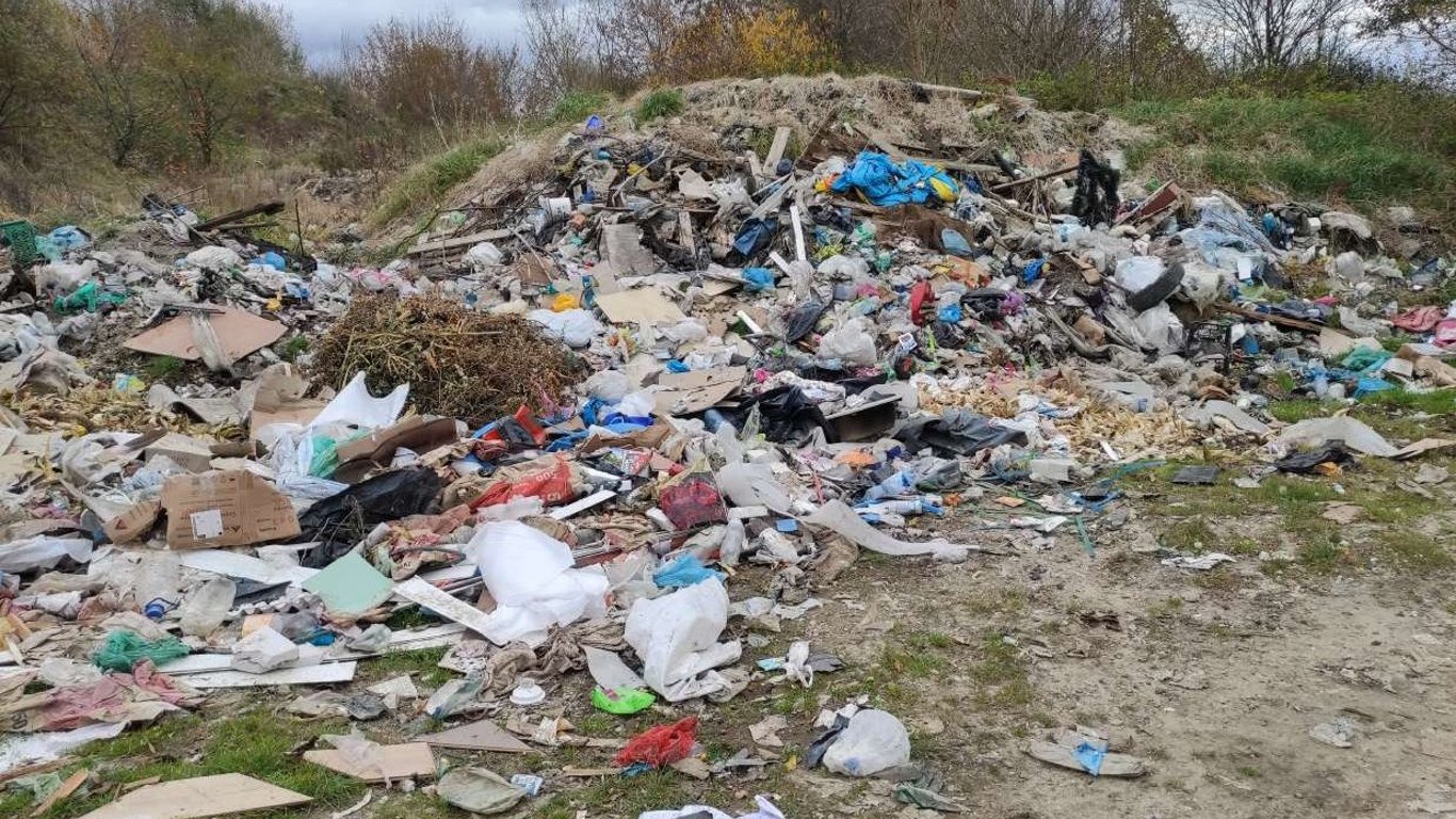 Під Львовом виявили величезні звалища зі сміттям - фото