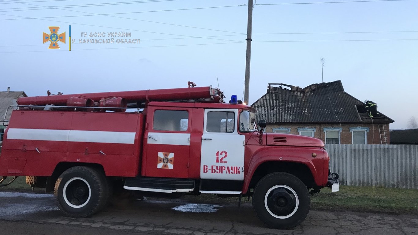 В Харьковской области случился пожар из-за печного отопления