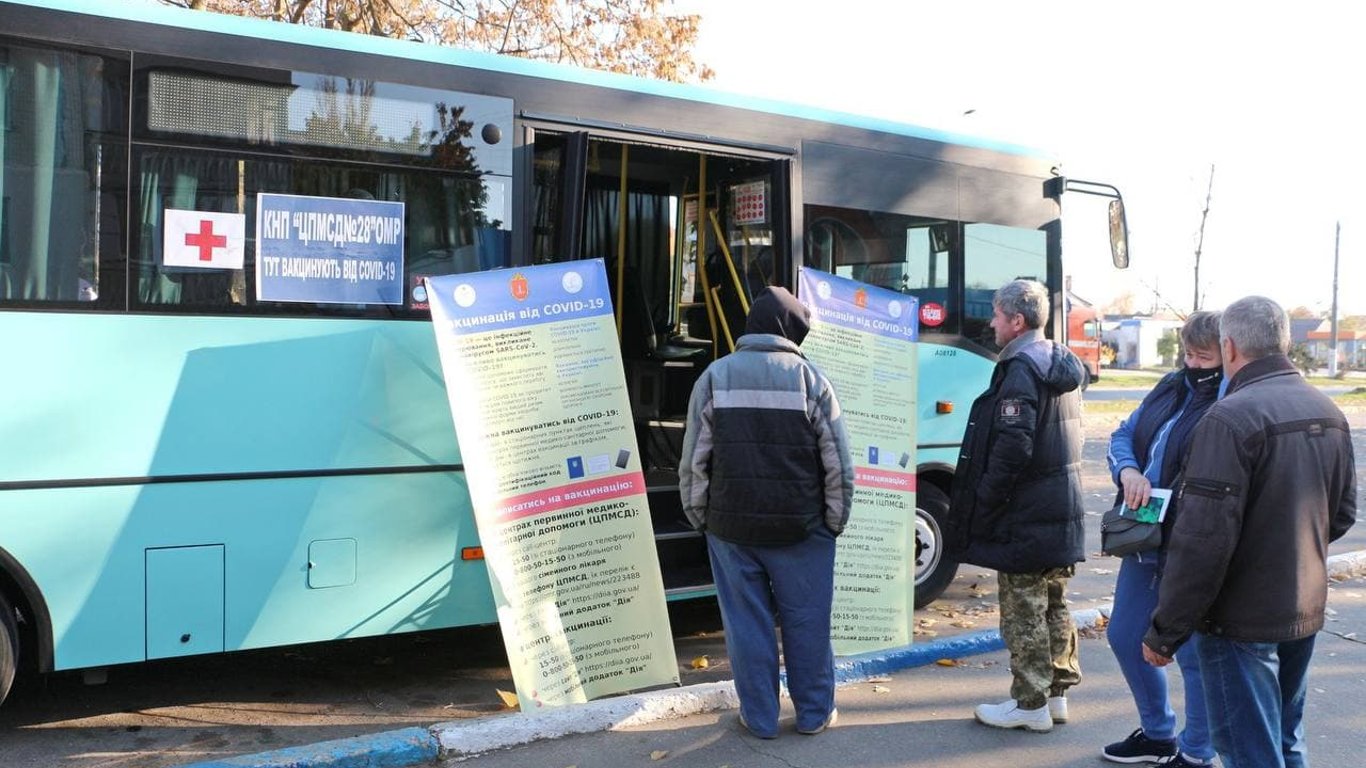 В Одессе вакцинобус планируют разместить на Трассе Здоровье