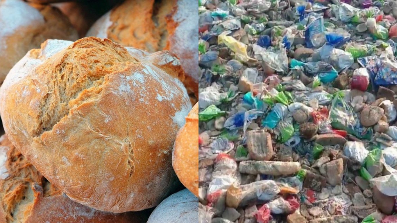 Під Луцьком викинули гори хліба на смітник