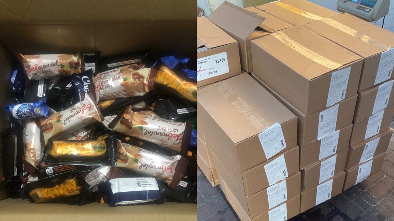 На границе львовские таможенники изъяли 100 кг конфет - фото