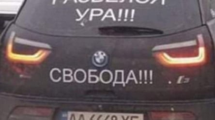 Киевлянин развелся с женой и украсил свое авто наклейками "Свобода!!!" - 285x160