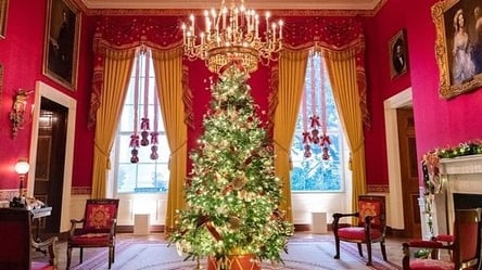 Білий дім прикрасили до Різдва: як виглядає всередині. До мережі потрапили розкішні фото - 285x160