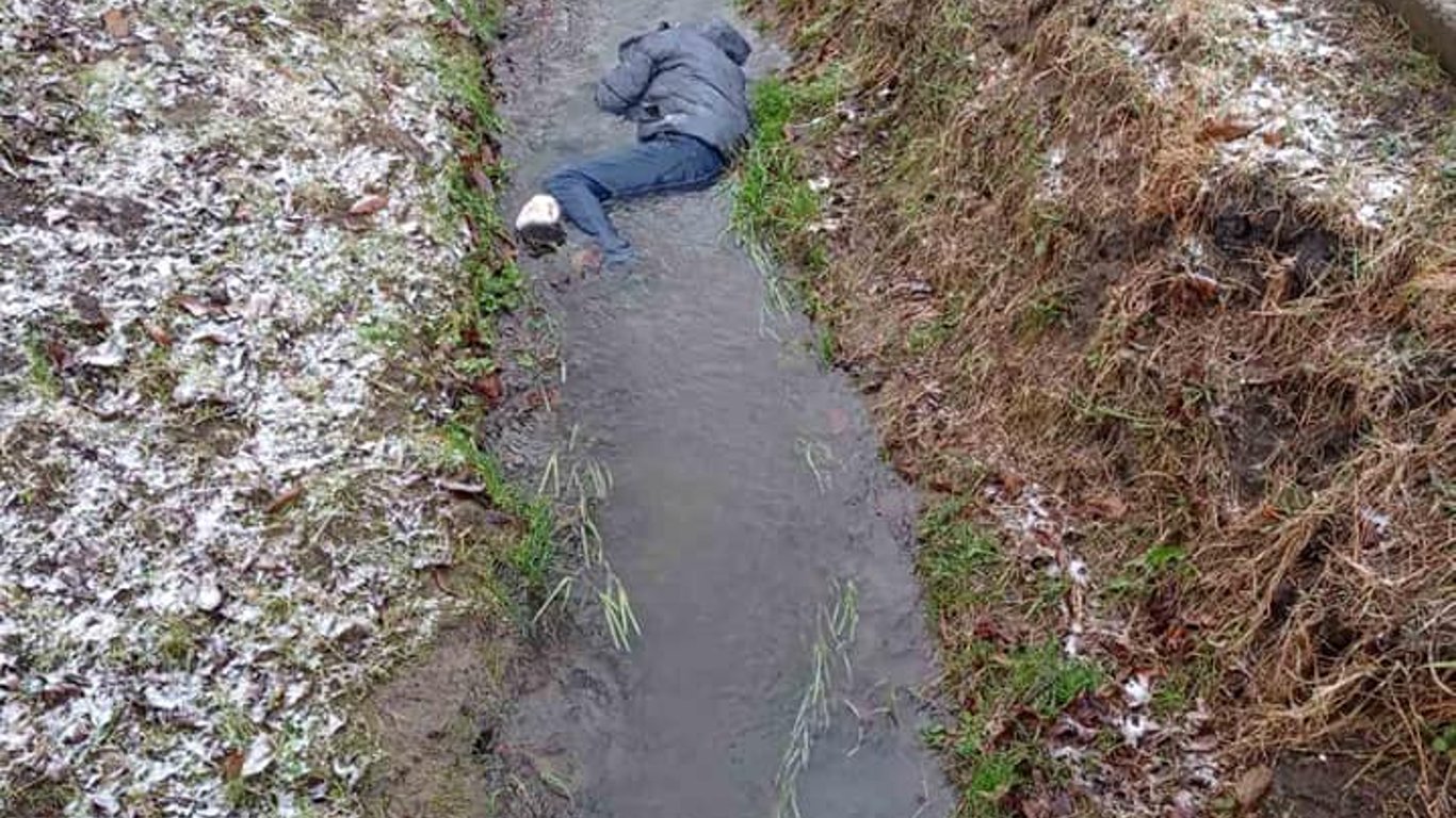 Во Львовской области нашли труп в канаве - фото