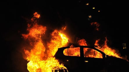 У Києві на ходу загорівся автомобіль. Відео - 285x160