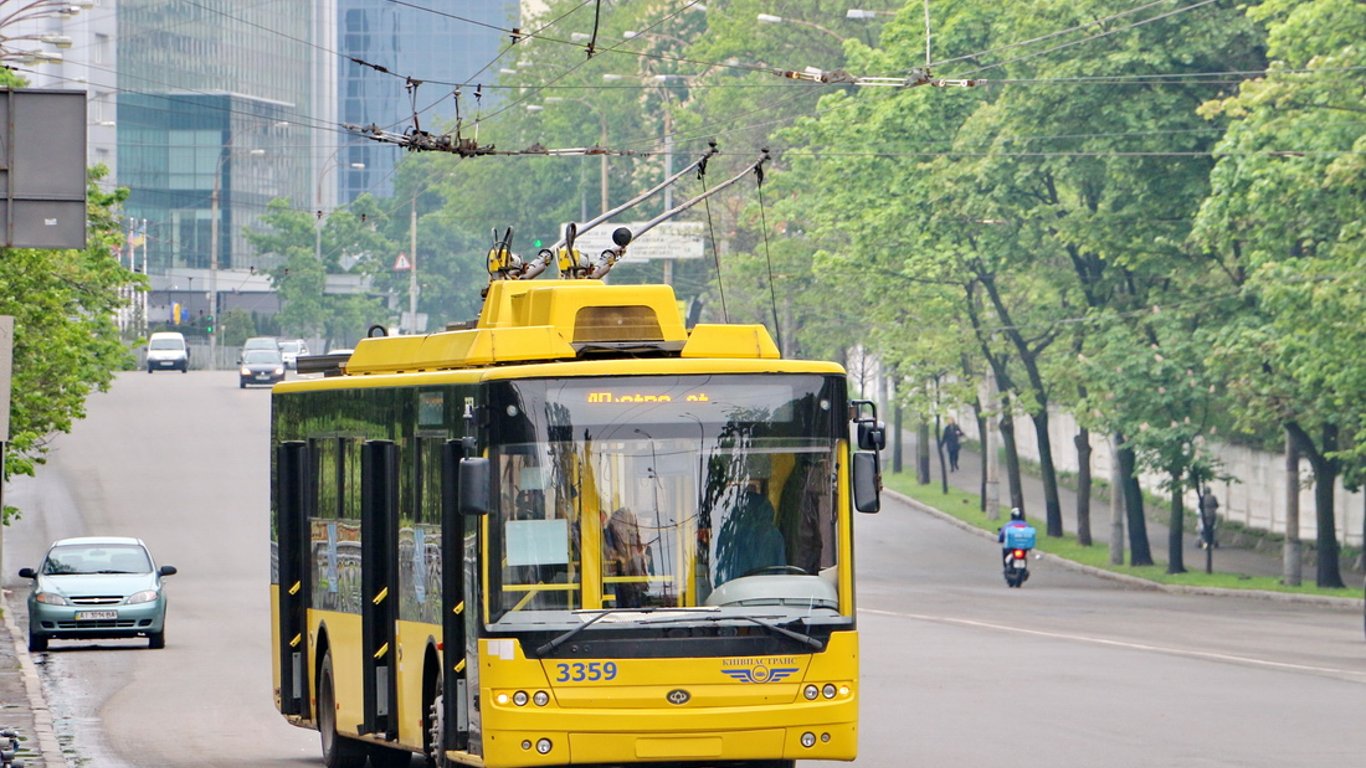 Общественный транспорт Киев - временно изменится маршрут троллейбусов