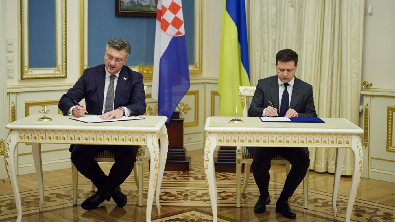 Украина и Хорватия подписали декларацию о европейской перспективе