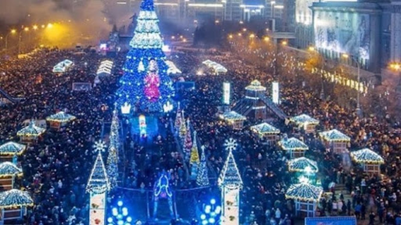 Новогодняя елка в Харькове-состоялось открытие