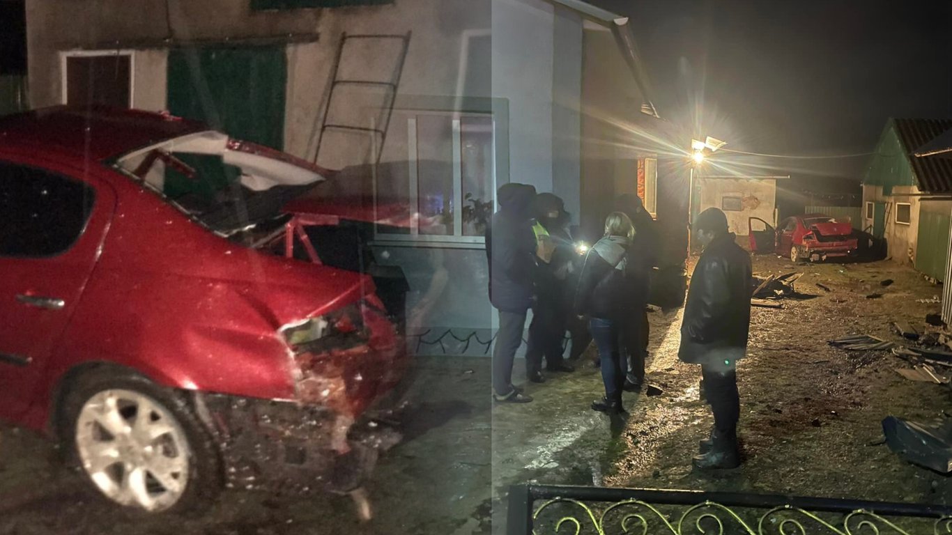П'яний водій в'їхав у будинок у селі Мерещів - подробиці, фото
