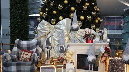 В аеропорту "Бориспіль" відкрили новорічну локацію з красивою фотозоною. Фото - 285x160