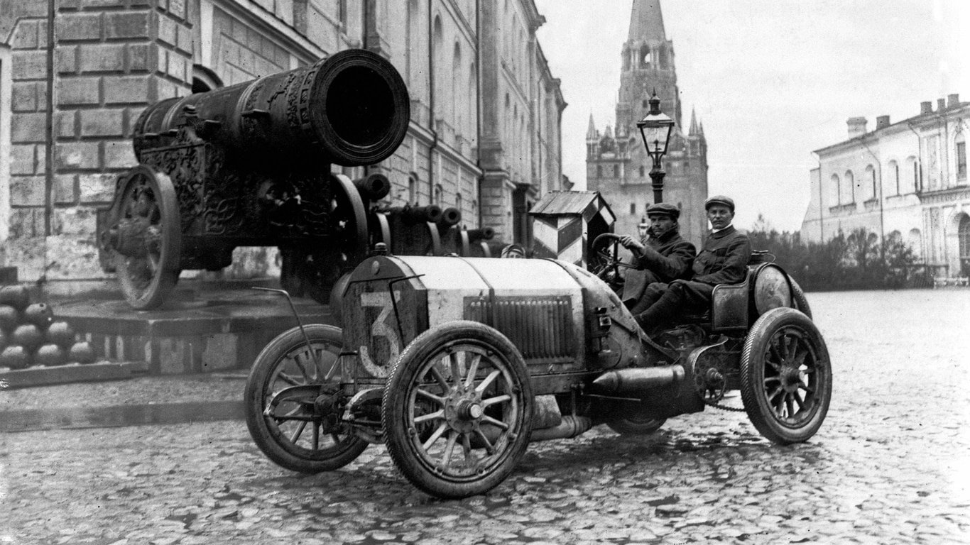 Реклама автомобилей Mercedes в Одессе в начале XX века