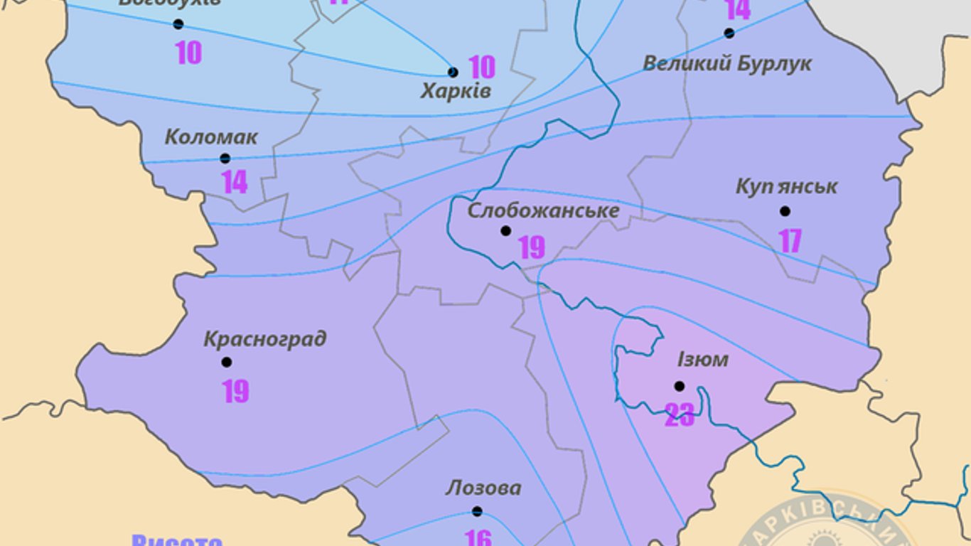 Где в Харьковской области выпало больше всего снега