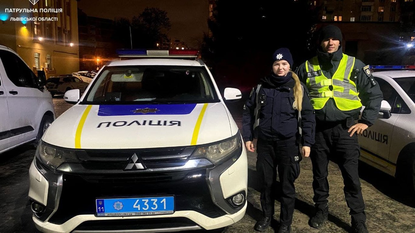 Патрульные помогли пьянице во Львове - фото