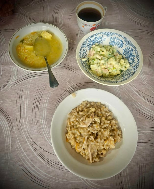 Їжа в психіатричній лікарні Одещини. Фото: Олександр Харлов/Facebook