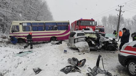 На Львівщині у ДТП потрапив автобус із пасажирами: семеро постраждалих, серед яких – дитина - 285x160