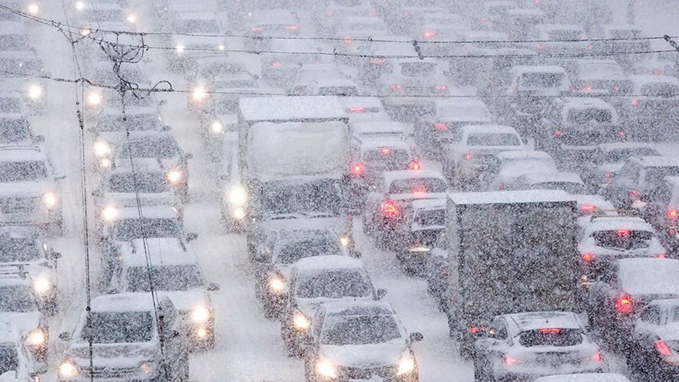 Пробки на въезде в Киев 9 января - что известно