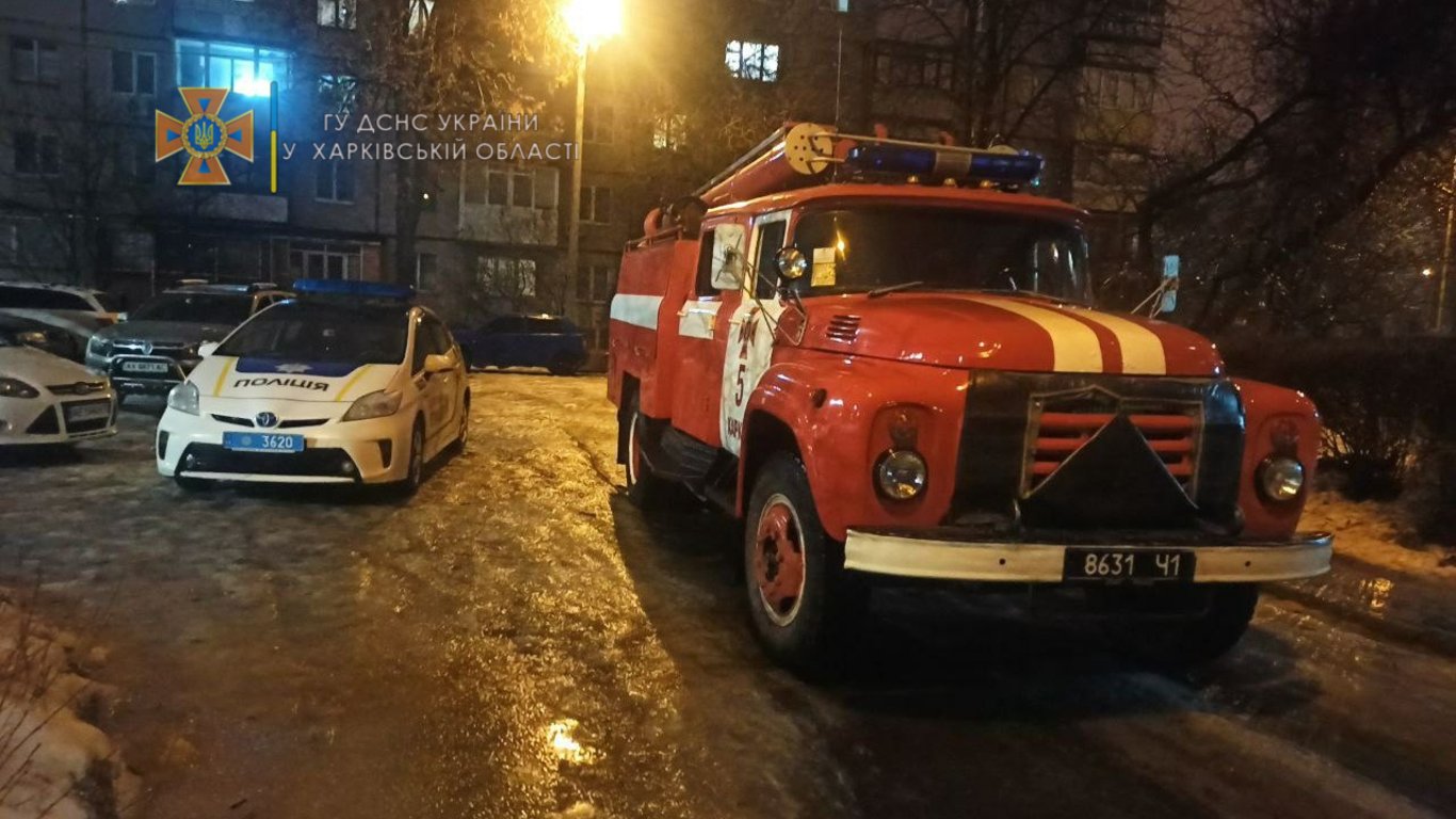 В Харькове горела квартира в хрущевке