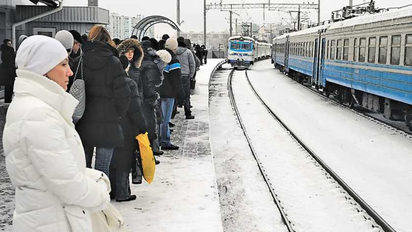 В Киеве опять отменили рейсы электричек