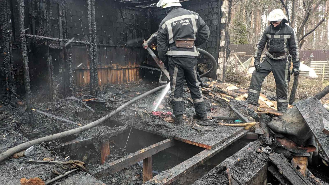 Мужчина сгорел на своей даче - Новости Киева