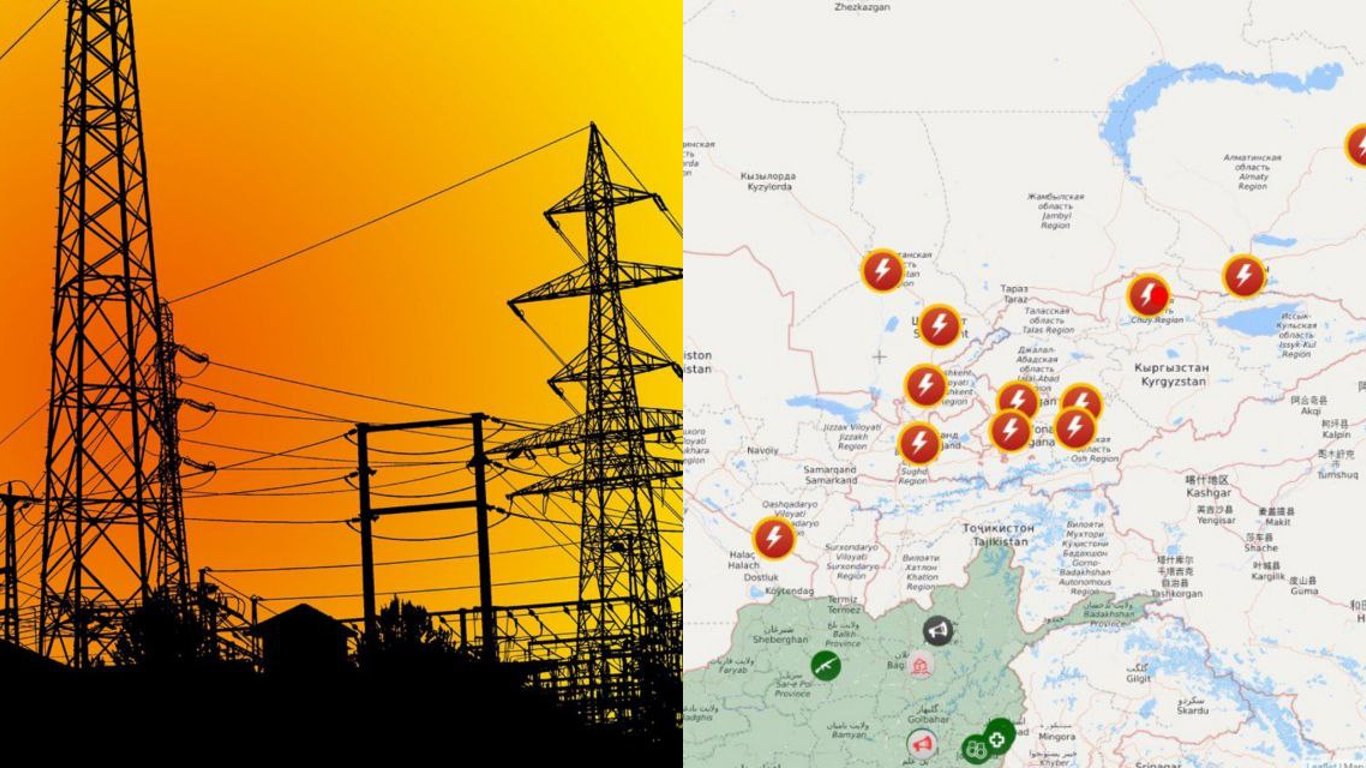 В Казахстане, Киргизии и Узбекистане пропало электричество