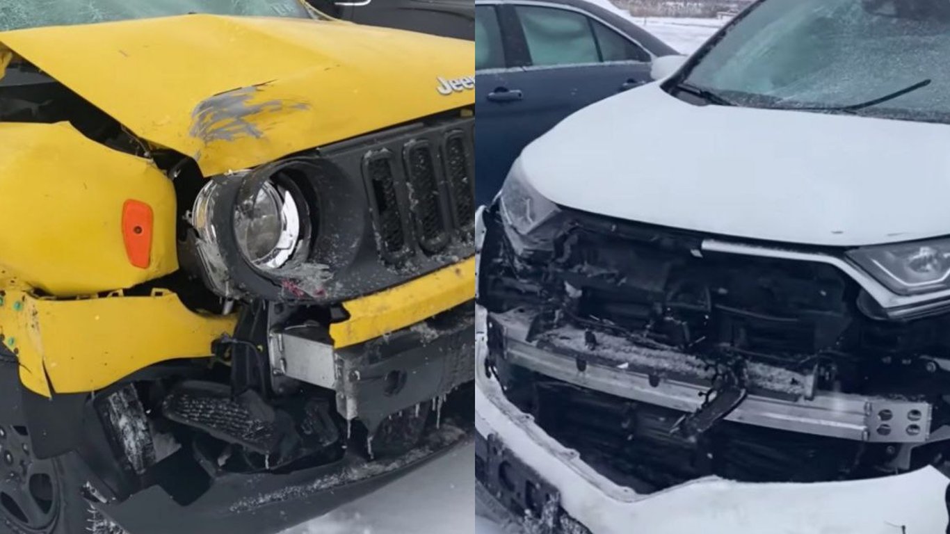 В США чистка снега закончилась 40 разбитыми авто и пострадавшими