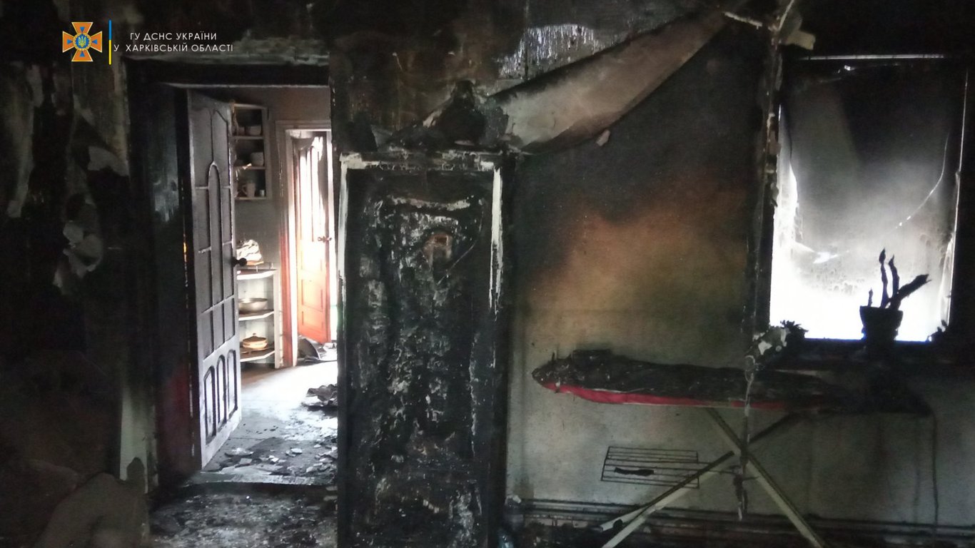 На Харьковщине горящий пластиковый потолок стал причиной гибели мужчины
