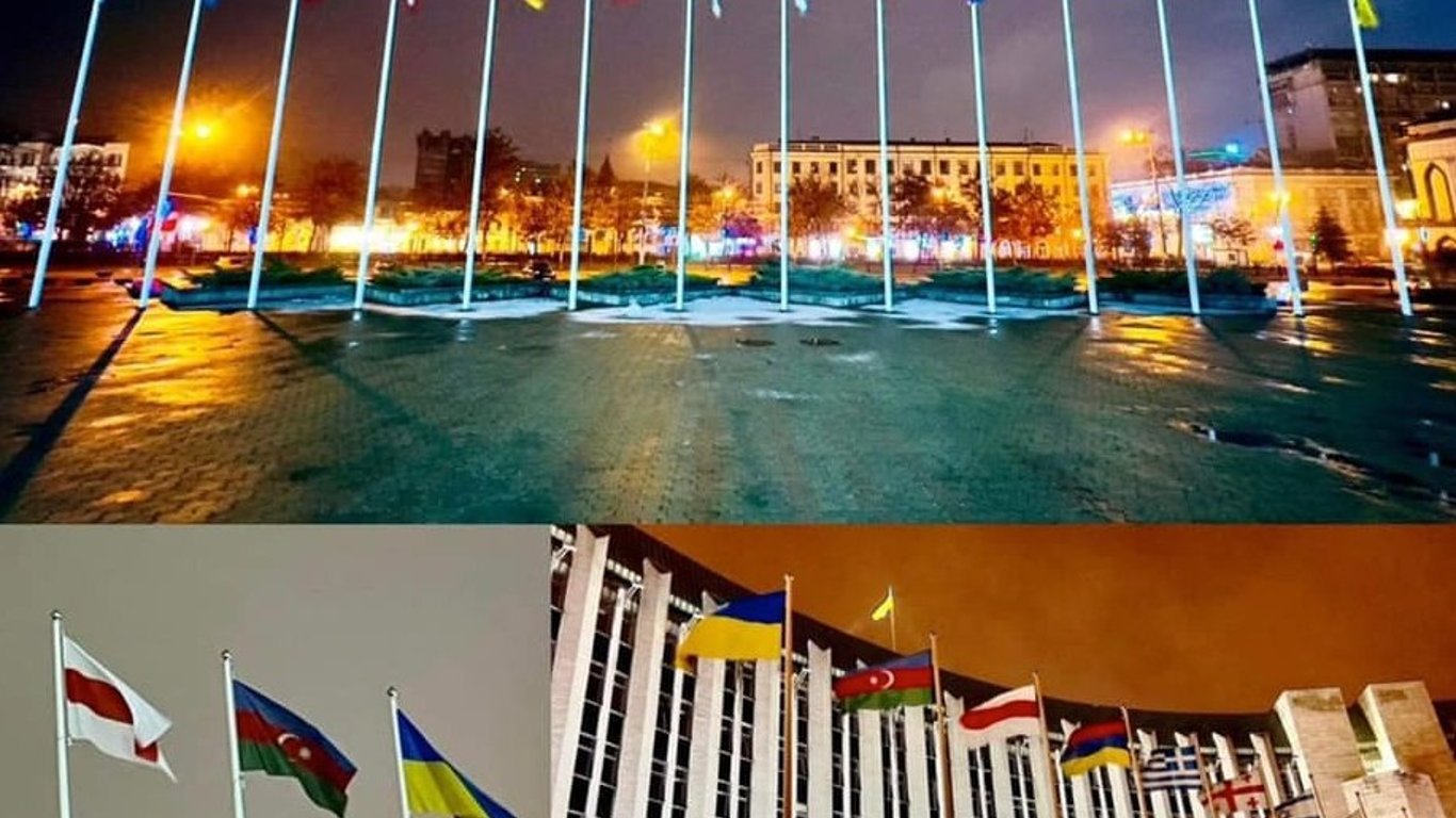 Замена беларусского флага в Днепре разозлила Минск