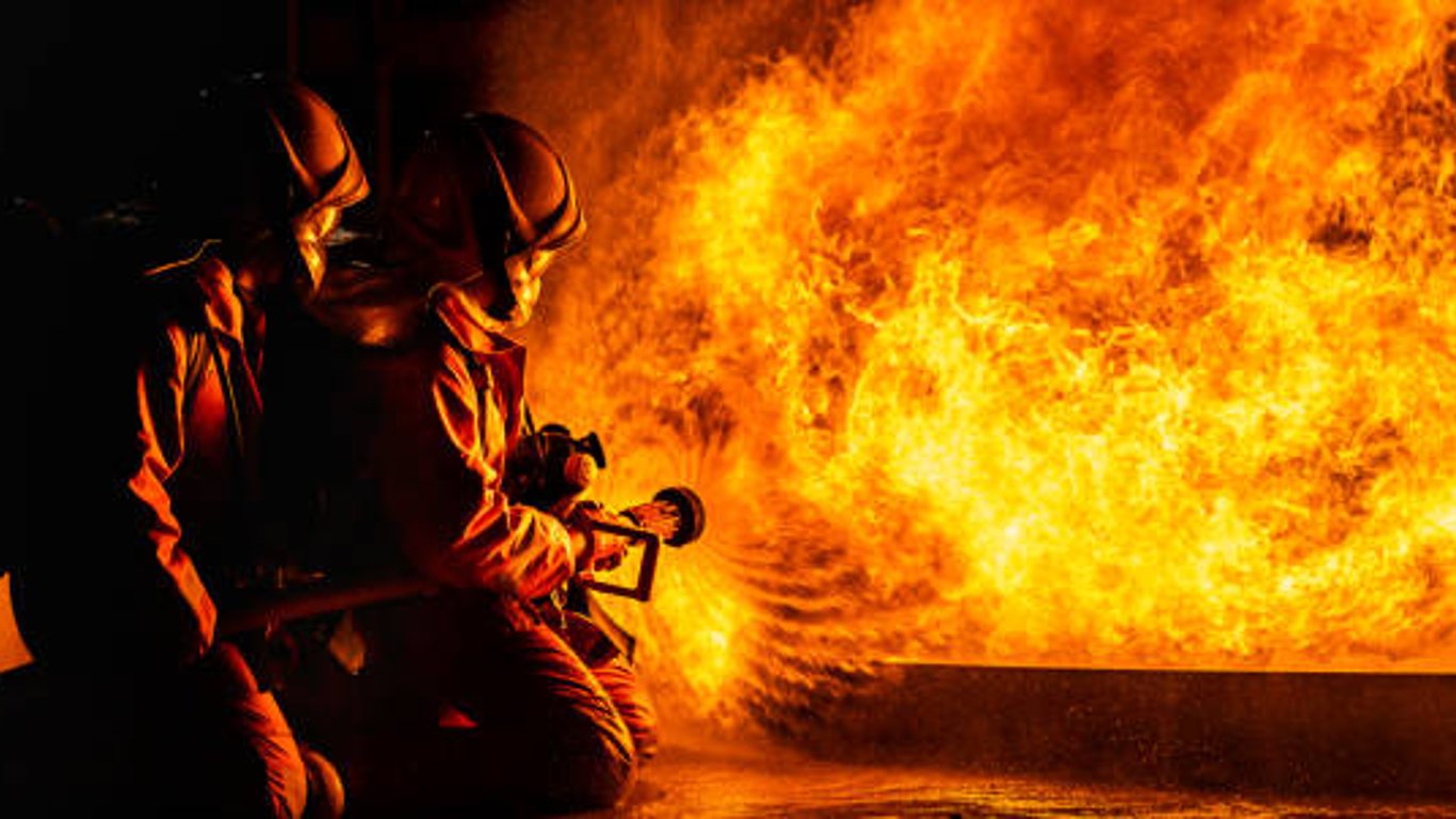 Пожар под Харьковом-горел мясной магазин