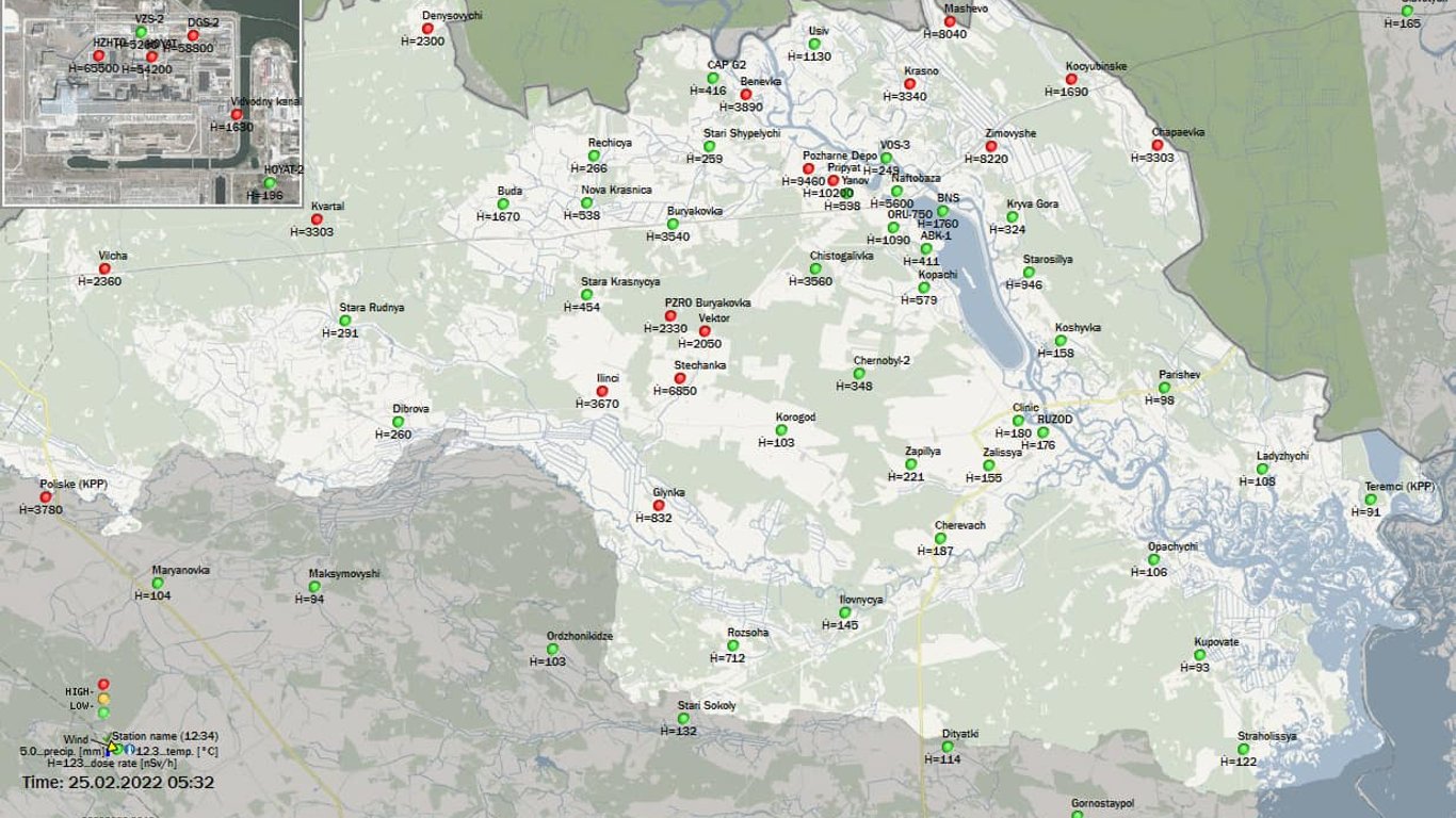 Напад Росії на Україну - радіаційний контроль Чорнобильської АЕС перевищено