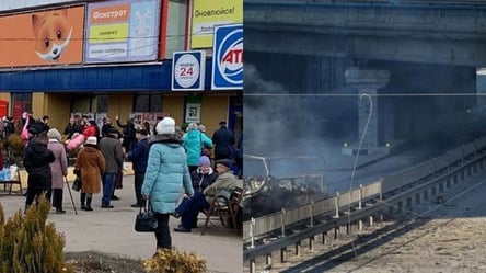 В Киеве возле магазинов выстроились длинные очереди за продуктами. Видео - 285x160