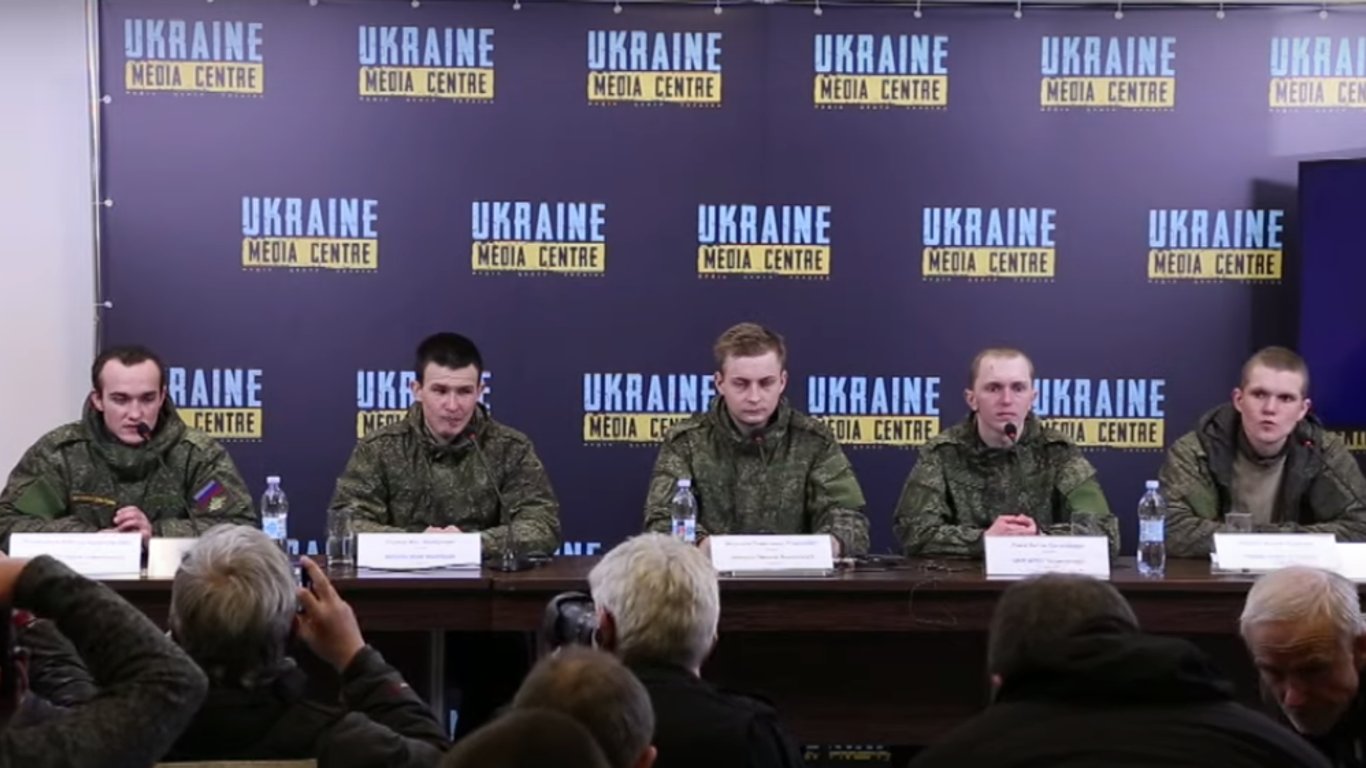 Брифинг пленных российских срочников – оккупанты рассказали, как воевали в Украине