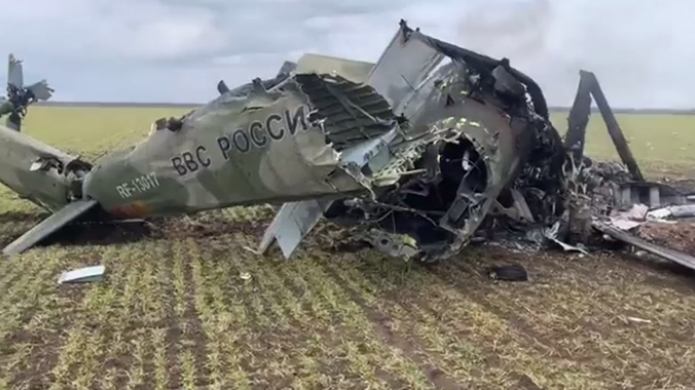 Потери россии - под Николаевом сбили вертолет рашистов