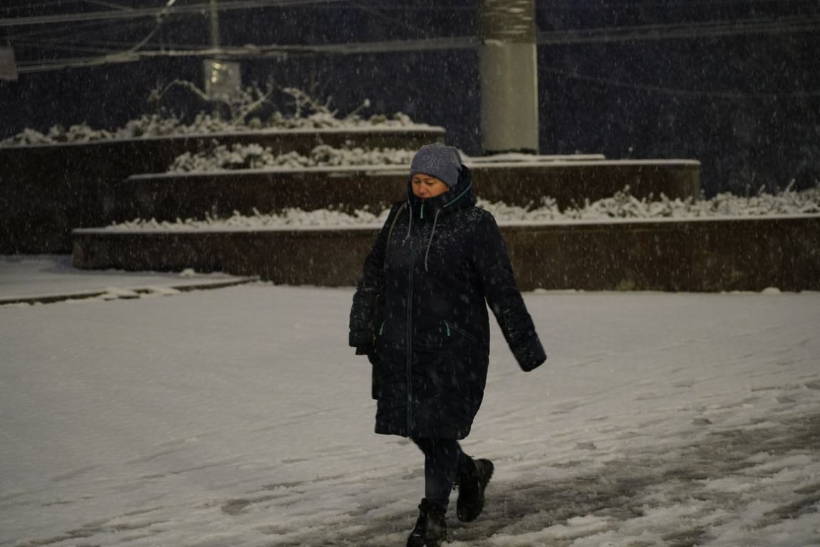 мокрий сніг в Києві