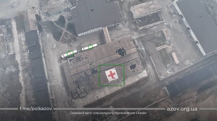 Возмездие за сотрудничество? Рашисты в Мариуполе обстреляли здание "Красного креста", - Азов - 285x160