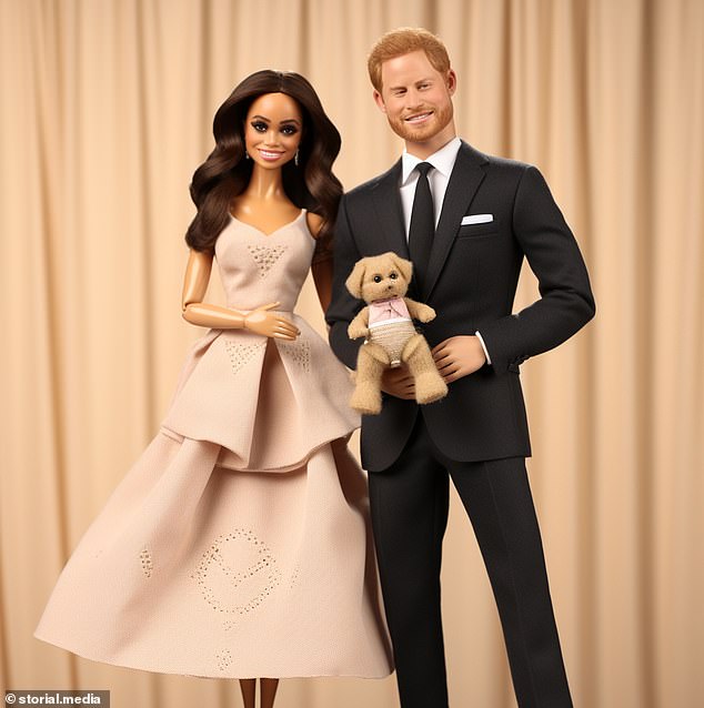 Гламурные Кейт и Меган: члены королевской семьи в мире Барби глазами искусственного интеллекта - фото 11