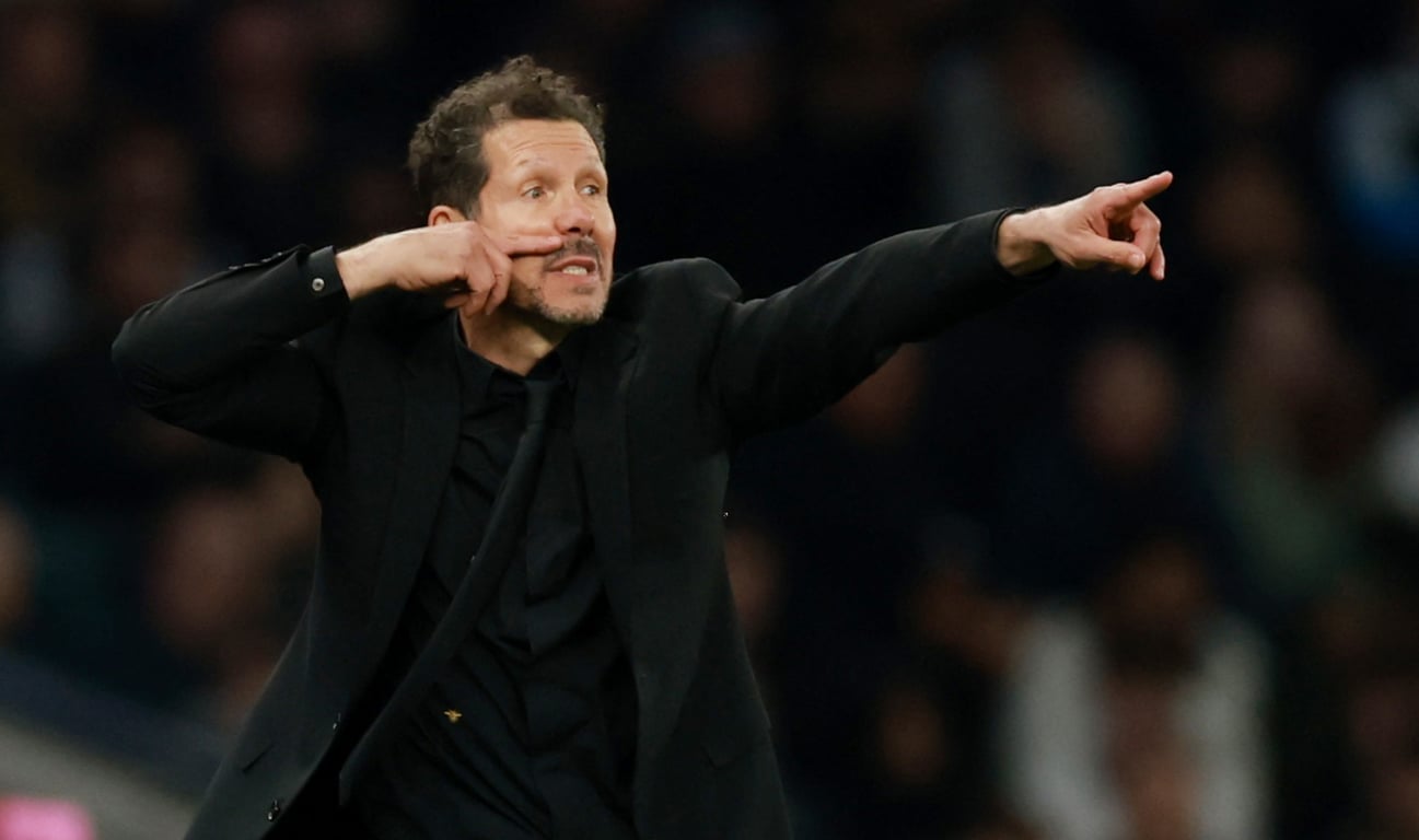 Диего Симеоне во время матча Лиги чемпионов