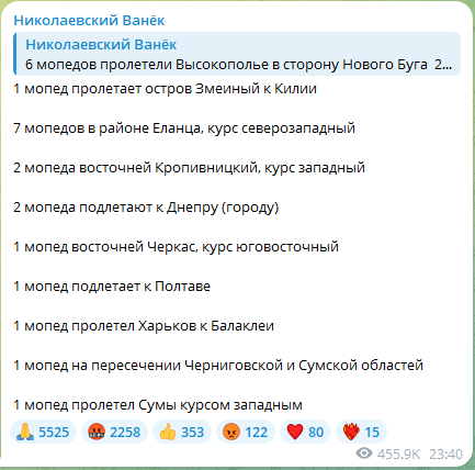 Атака "Шахедов" ночью 26 января 2025 года
