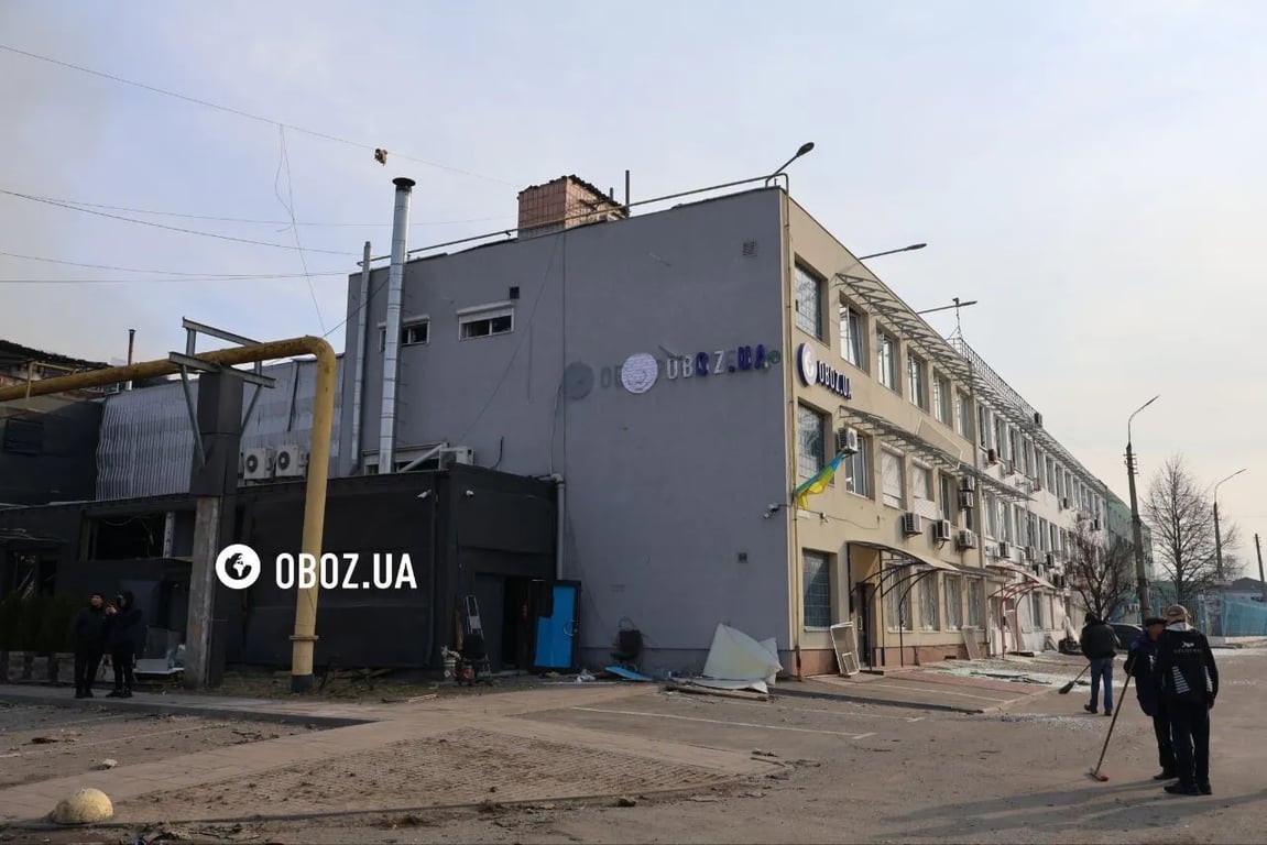 У Києві через атаку постраждав офіс OBOZ.UA