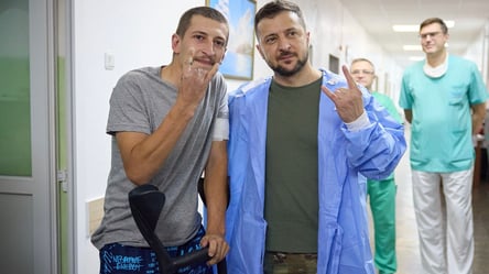 На Одещині Зеленський відвідав поранених українських військових - 285x160
