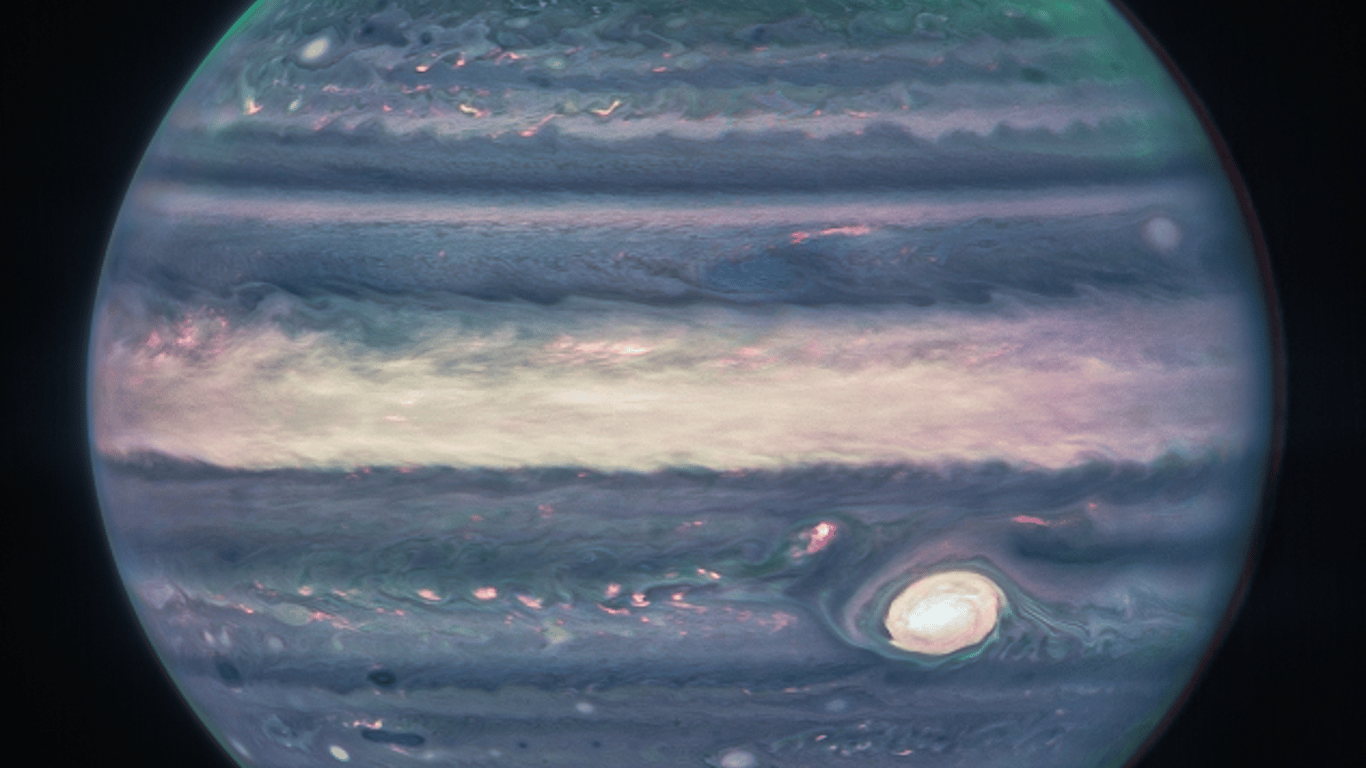 NASA показало подробное изображение Юпитера: его кольца на самом деле в миллион раз светлее