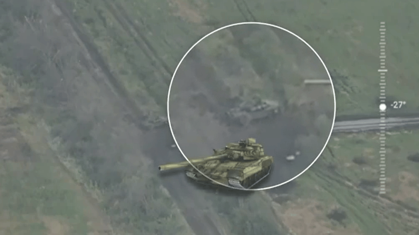 У Генштабі показали, як ЗСУ знищили бойовий танк РФ