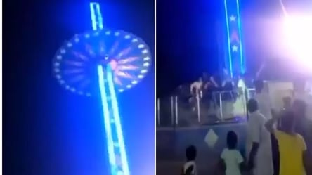 В Індії атракціон з людьми впав із 15-метрової висоти: моторошне відео - 285x160