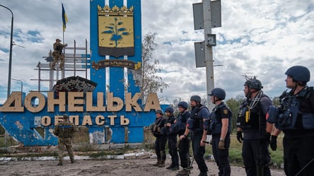 На границе Харьковской и Донецкой областей установили украинский флаг - 285x160