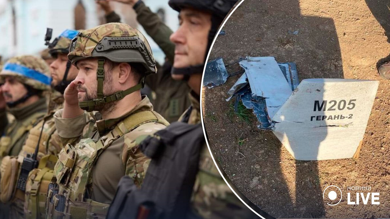 Одесские бойцы сбили вражеский самолет