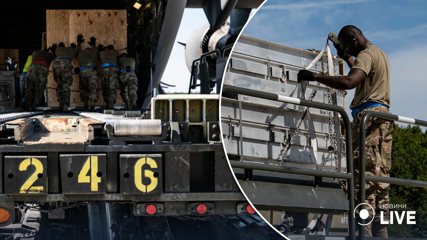У США показали, як вантажать велику кількість боєприпасів для відправки в Україну