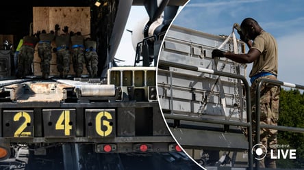 У США показали, як вантажать велику кількість боєприпасів для відправки в Україну - 285x160