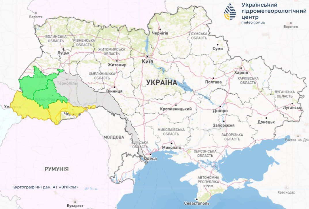 Рівень води на заході після дощів