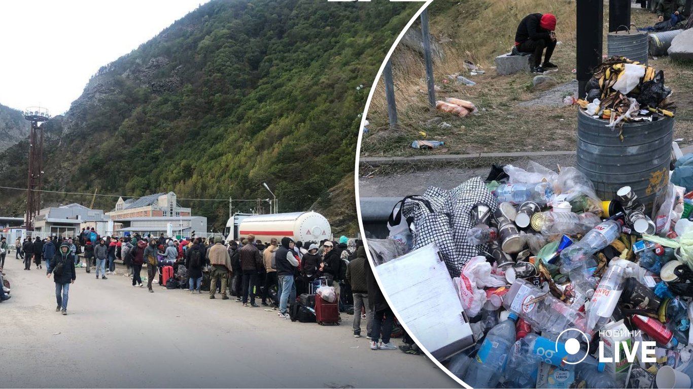 Росіяни завалили сміттям КПП на кордоні з Грузією